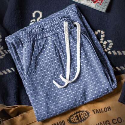 美式復古滿印提花水洗丹寧牛仔褲直筒垂感休閒長褲子男秋