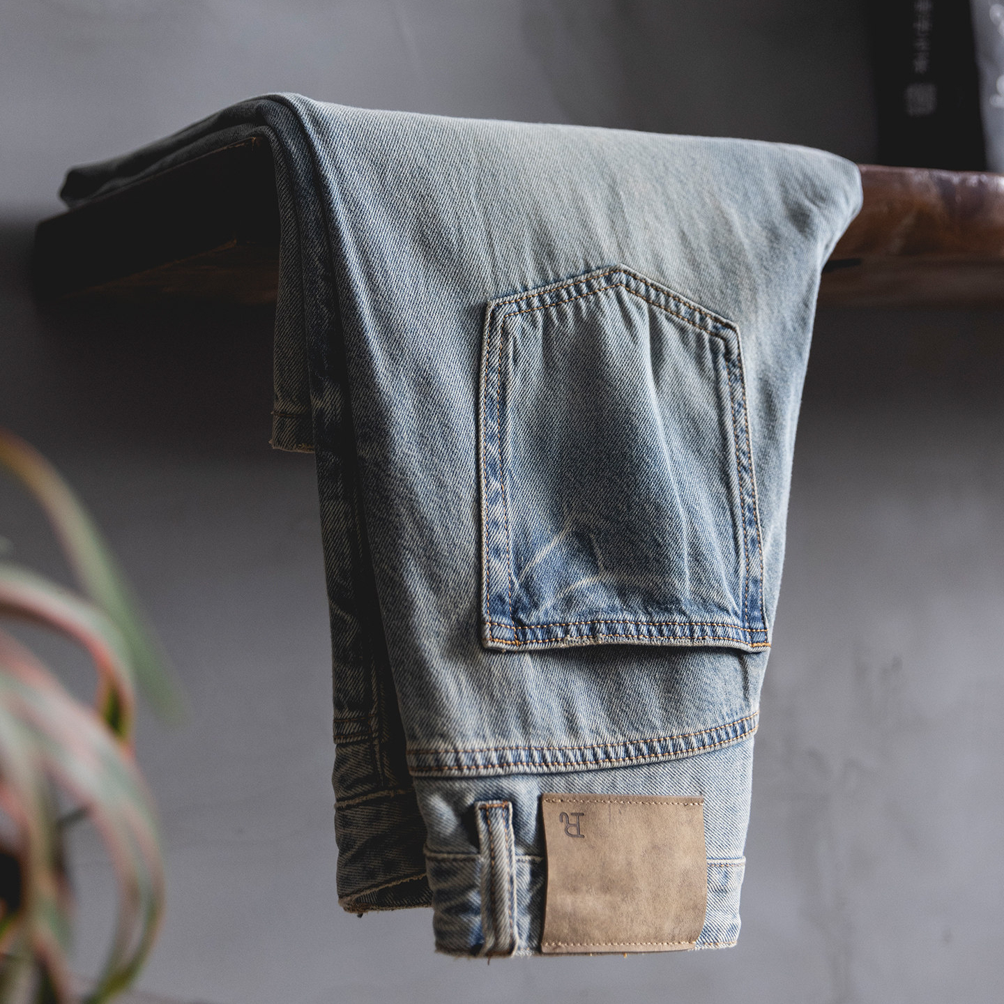 美式復古萊賽爾牛仔褲男2026春季新款寬鬆大碼cleanfit直筒褲子