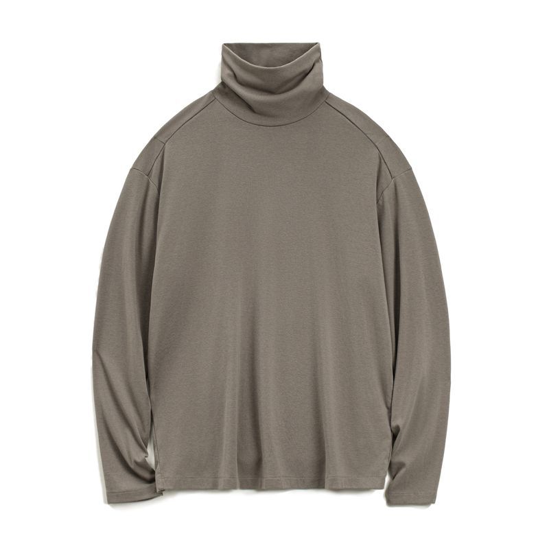 休閒黑色打底衫抗菌半高領老錢風保暖內衣長袖T恤男秋冬