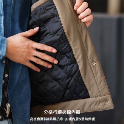 美式復古戶外翻領加棉加厚夾克外套男哈靈頓G9保暖棉衣