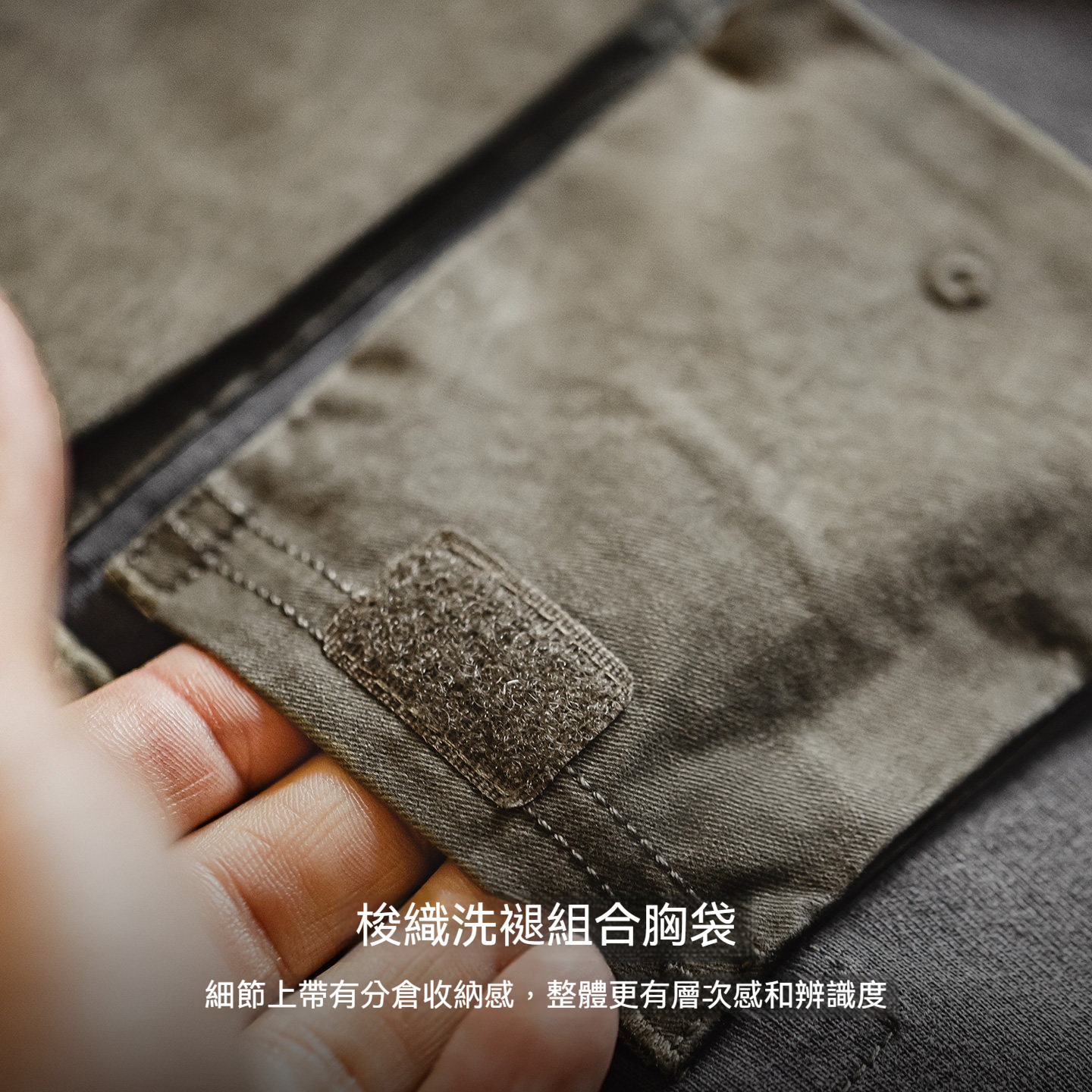 美式復古灰色圓領套頭口袋t恤vintage做舊純棉短袖衫男夏