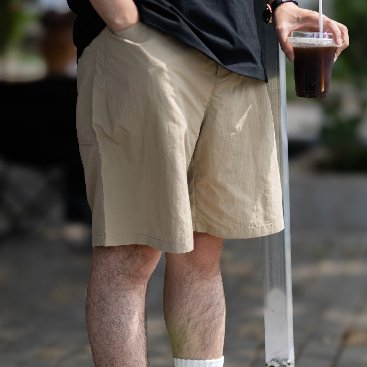 美式百搭薄款休閒五分褲男夏季新款寬鬆直筒垂感長褲子