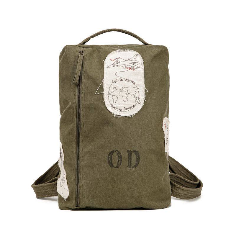 美式戶外復古水桶包大容量電腦結實耐用背包女士雙肩旅行輕便