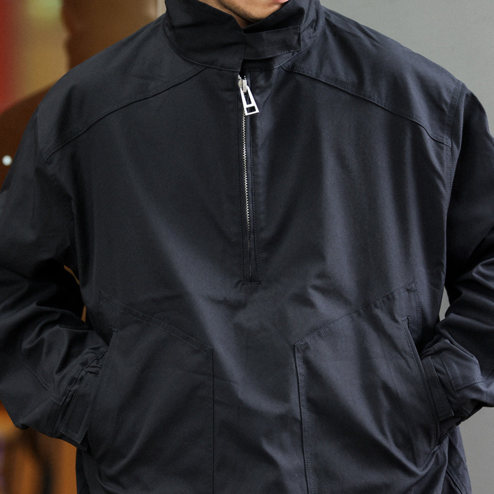 日系復古半拉鍊立領休閒工裝外套男士衝鋒衣美式戶外夾克秋-Retro's Wear