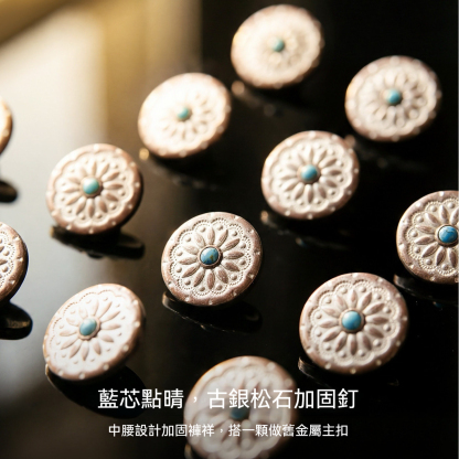 法式復古工裝褲藍色vintage水洗帆布寬鬆直筒休閒褲男春