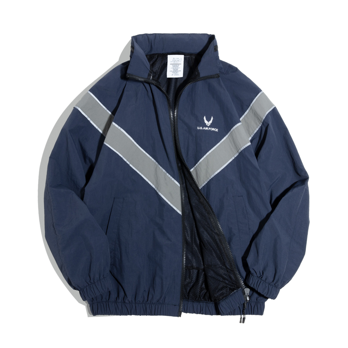 復古ARMY反光飛行員夾克速乾運動訓練服上衣外套女秋冬-Retro's Wear