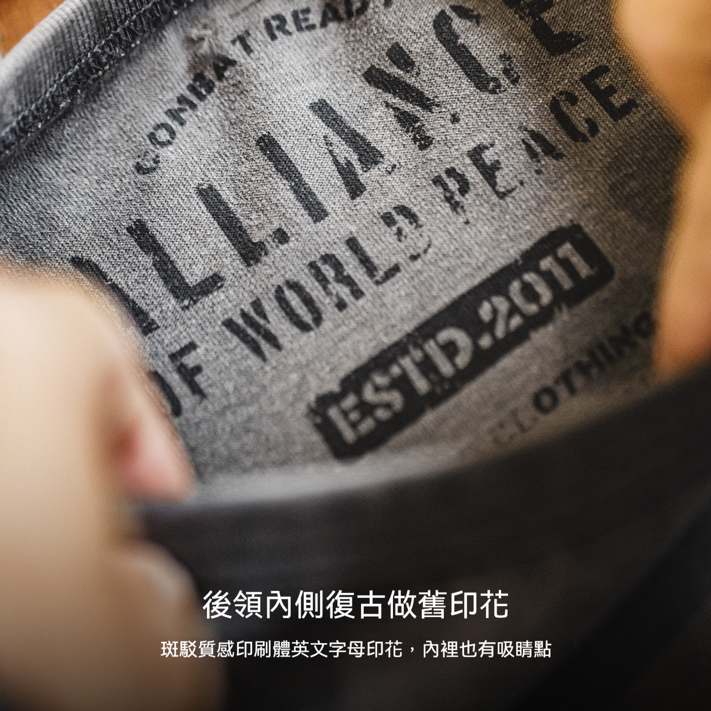 美式復古灰色圓領套頭口袋t恤vintage做舊純棉短袖衫男夏
