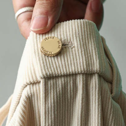 日系燈芯絨肌理感休閒褲男秋冬季基礎款褶皺垂感休閒百搭長褲-Retro's Wear