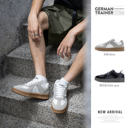 MRA改良德訓鞋男鞋夏季透氣網面鞋厚底運動休閒板鞋百搭復古潮鞋