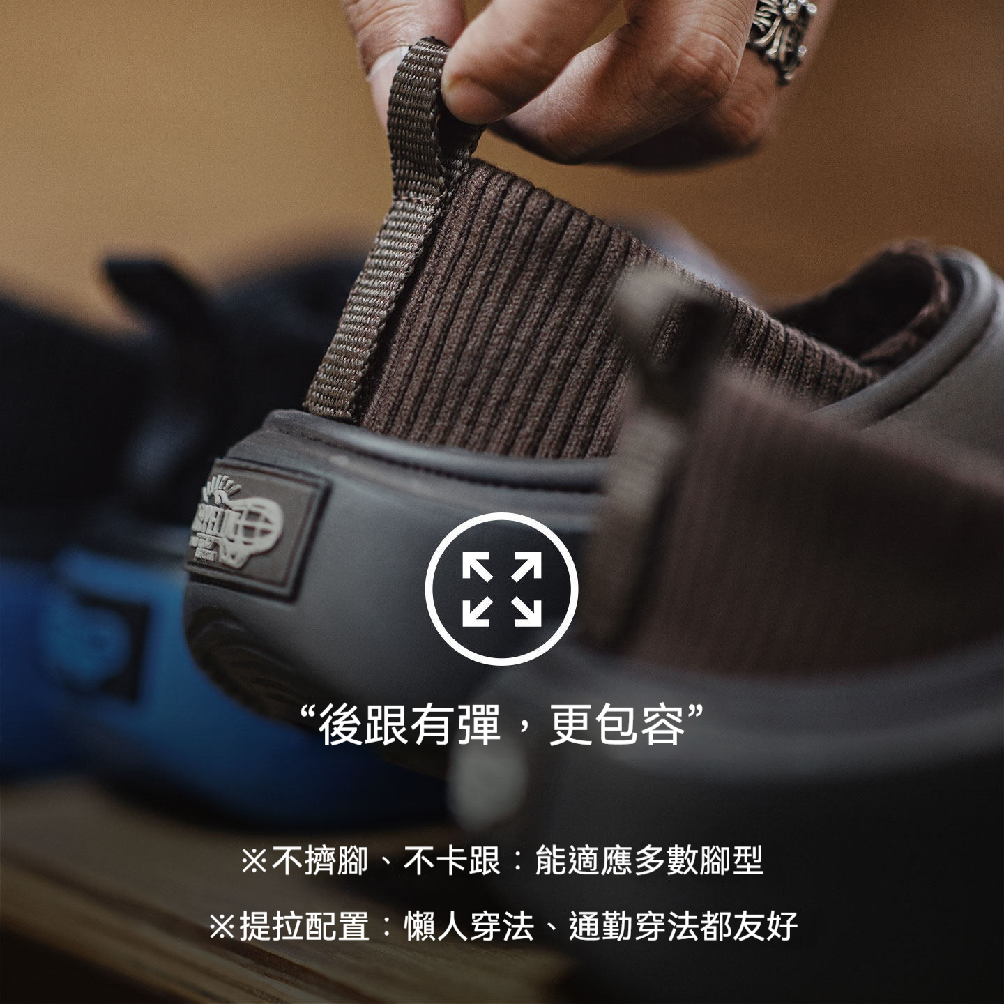 新款冬天一脚蹬休閒鞋加絨保暖辦公室全包跟厚底外穿男拖