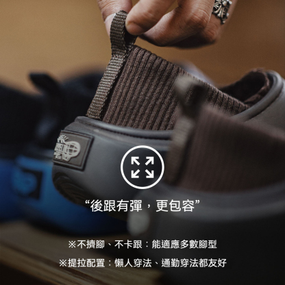 新款冬天一脚蹬休閒鞋加絨保暖辦公室全包跟厚底外穿男拖