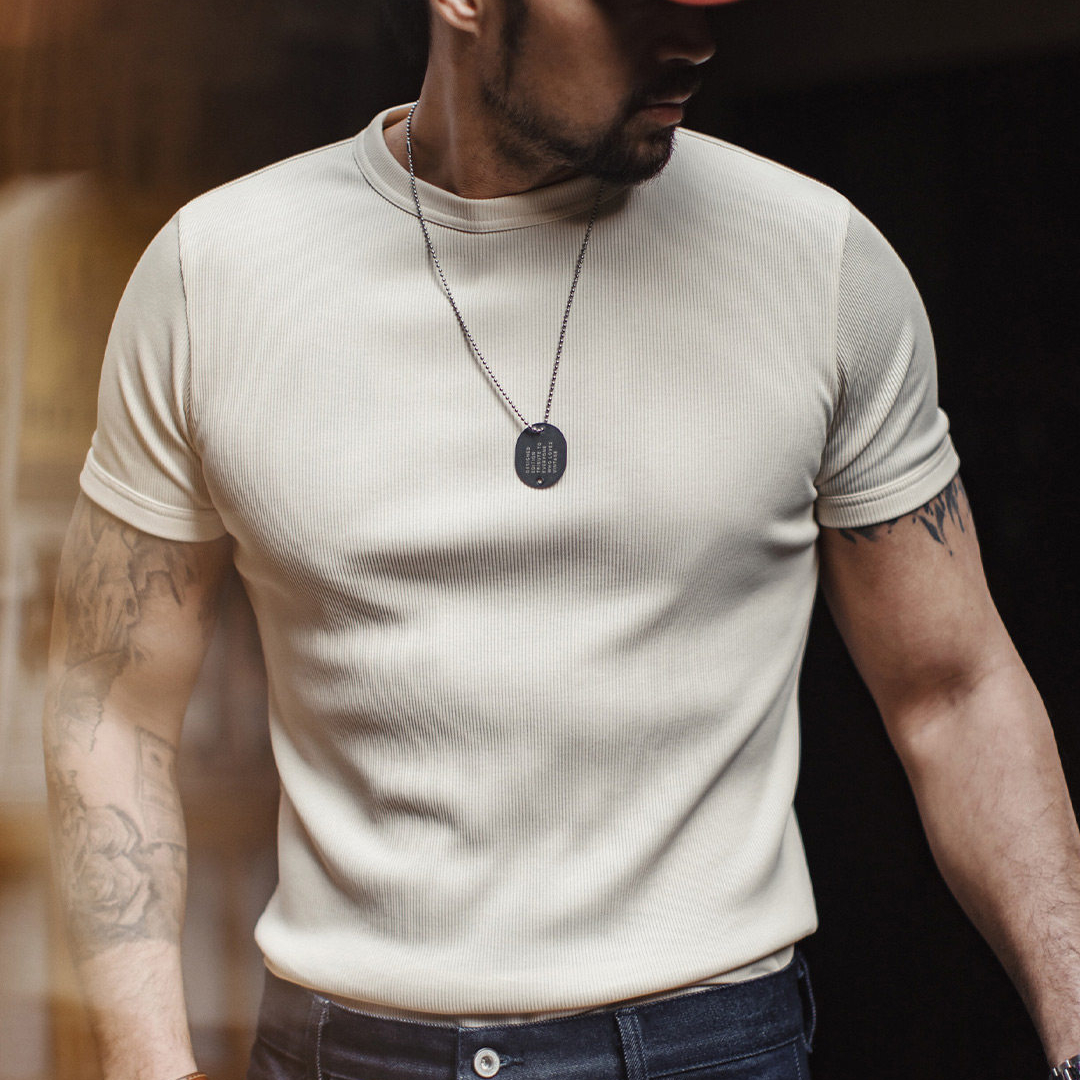 美式健身正肩收袖口短袖體能修身訓練服T恤打底衫男春夏