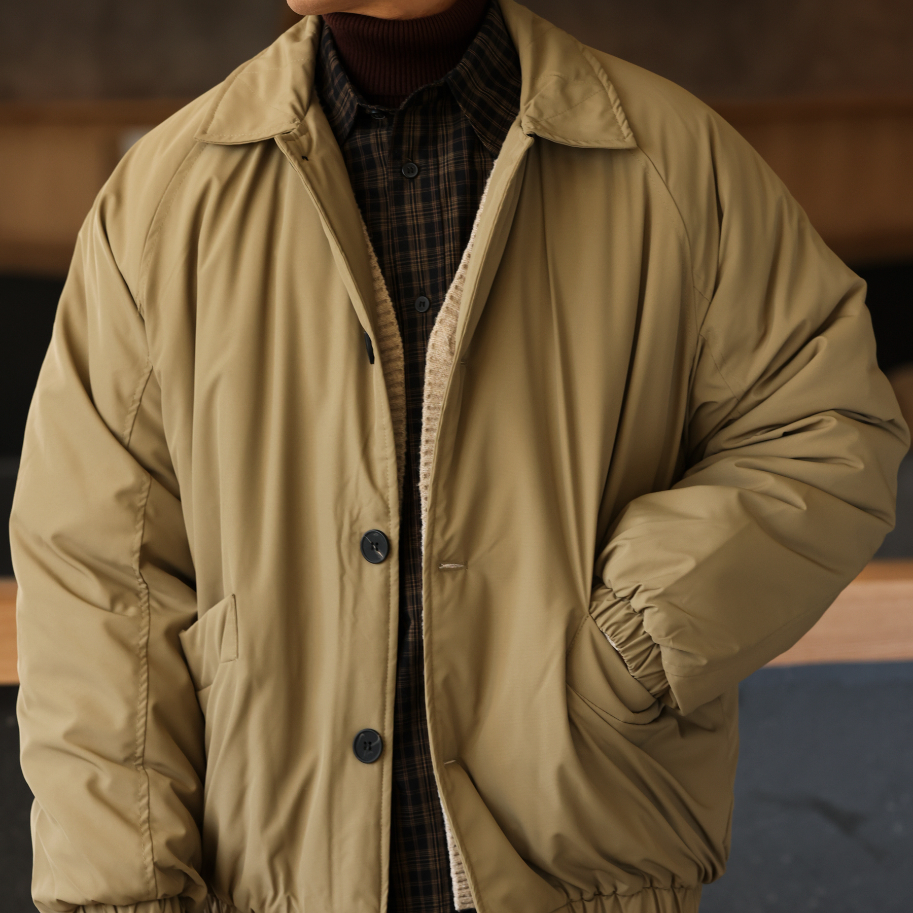 美式復古加棉加厚工裝夾克棉襖男戶外飛行員棉服外套冬