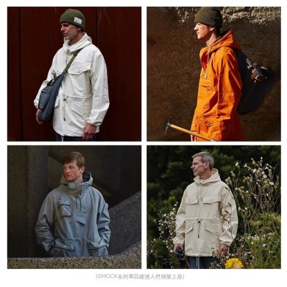 美式復古SMOCK甲板服衛衣戶外防風連帽外套男春秋-Retro's Wear