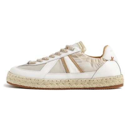 草編德訓鞋新款春夏季休閒透氣布鞋潮薄款板鞋半拖男士漁夫鞋