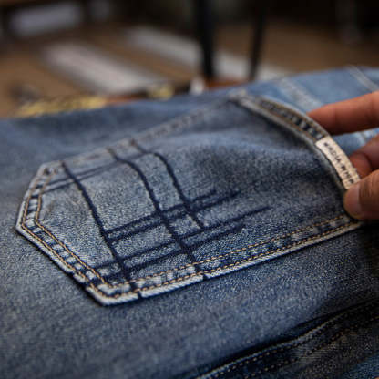 萊賽爾美式牛仔褲男春夏2025新款復古水洗休閒錐形褲男士薄款長褲