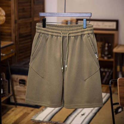 美式復古短褲男2025夏季新款寬鬆直筒五分褲男款休閒運動褲子中褲
