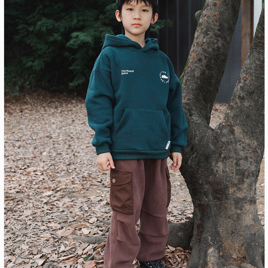 兒童連帽衛衣2025冬季款休閒男童加絨保暖衛衣中大童柔軟長袖上衣
