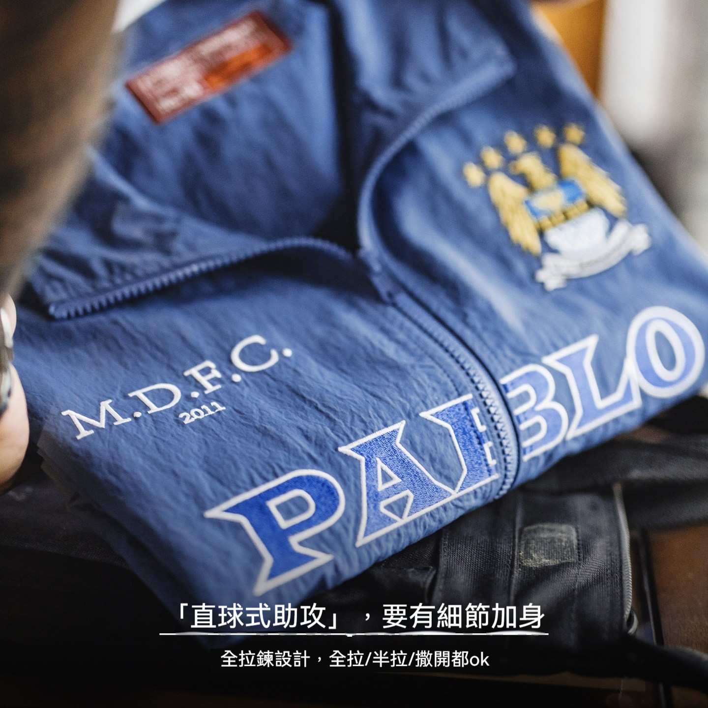 美式復古撞色cityboy短袖上衣休閒刺繡夾克輕薄外套夏男