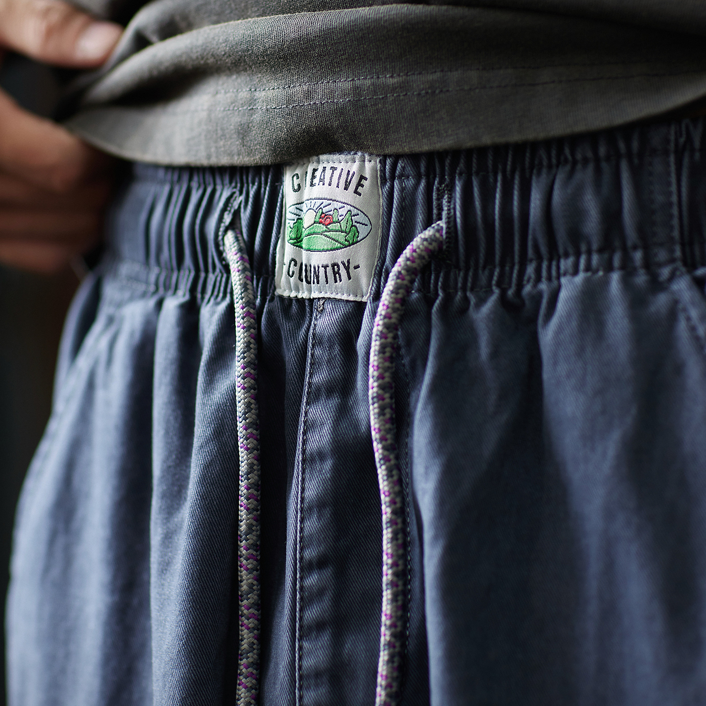 純棉水洗直筒工裝褲男2025秋季新款寬鬆傘兵褲美式闊腿休閒褲子