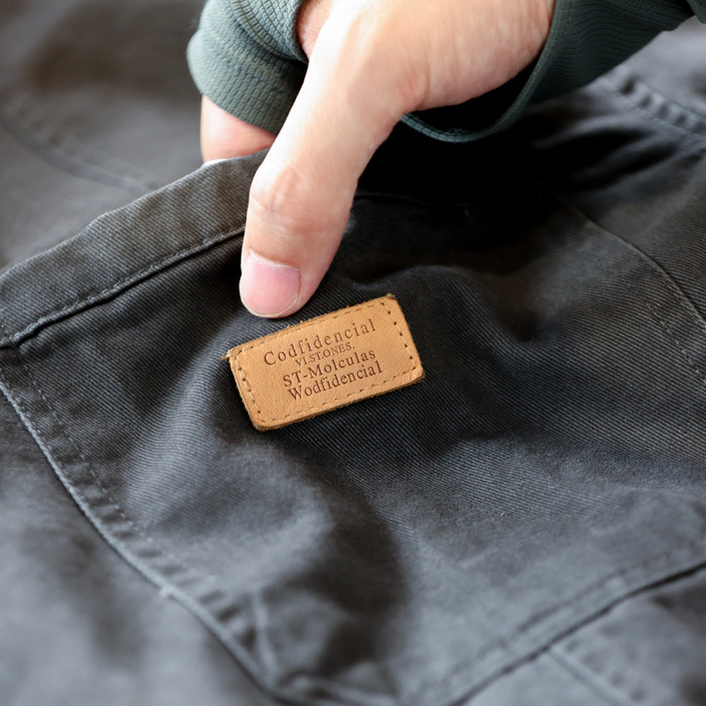 美式復古重磅工裝襯衫男拼介面袋疊穿戶外硬漢獵裝夾克外套-Retro's Wear