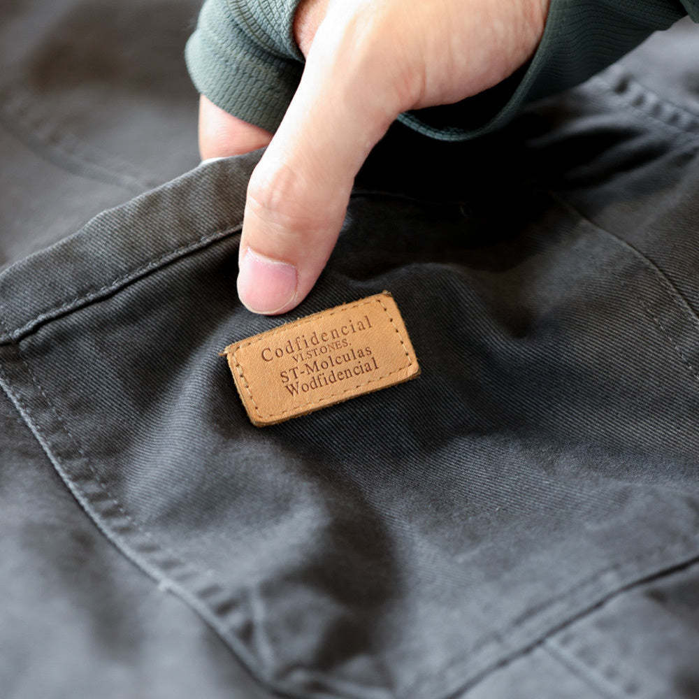 美式復古重磅工裝襯衫男拼介面袋疊穿戶外硬漢獵裝夾克外套-Retro's Wear