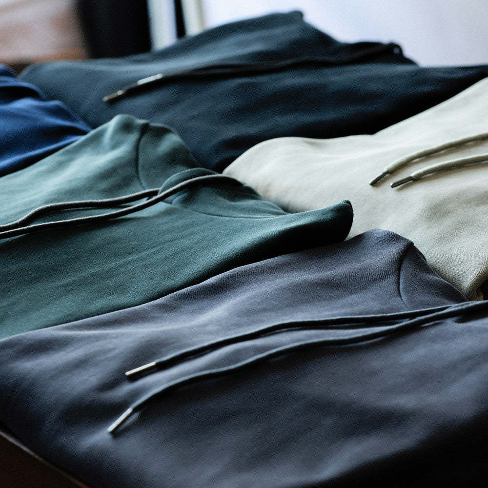 美式休閒480g重磅連帽衛衣男寬鬆純棉毛圈底cleanfit運動帽衫-Retro's Wear