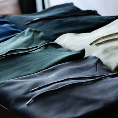 美式休閒480g重磅連帽衛衣男寬鬆純棉毛圈底cleanfit運動帽衫-Retro's Wear