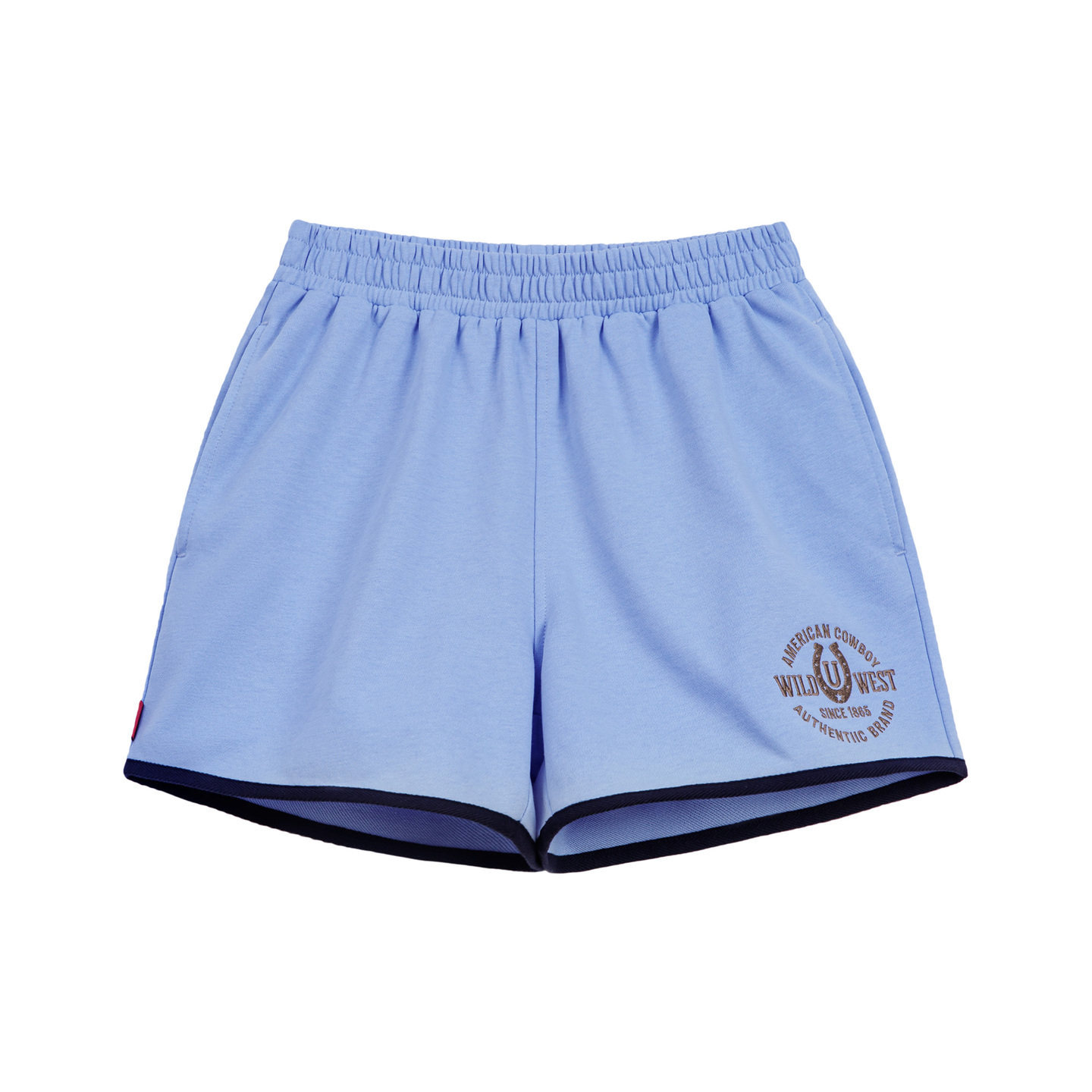 復古刺繡運動休閒辣妹外穿顯瘦A字直筒短衛褲三分熱褲女士夏