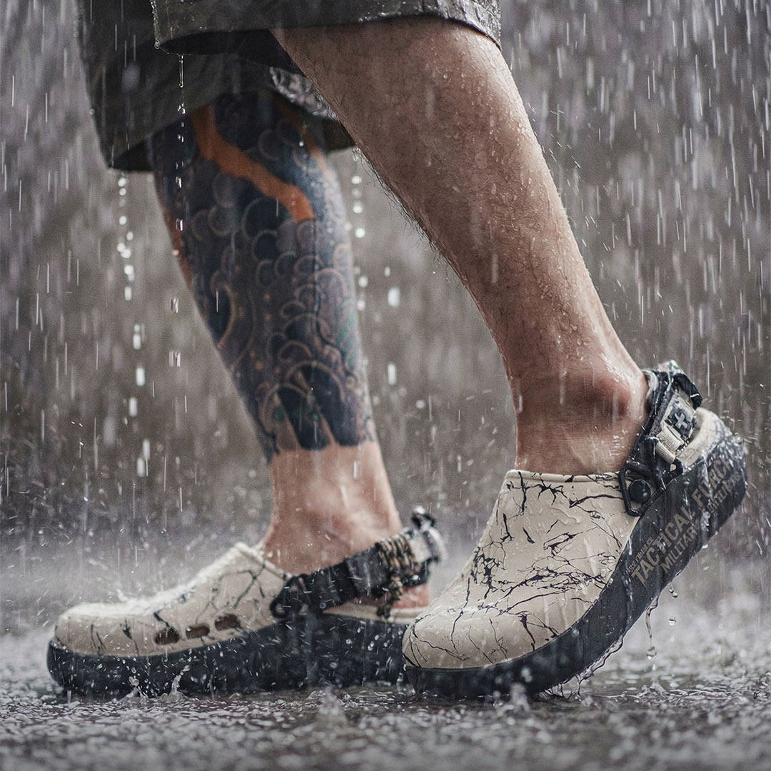 洞洞鞋男款2026春季新款户外包头半托两穿涼拖鞋勃肯廚師鞋