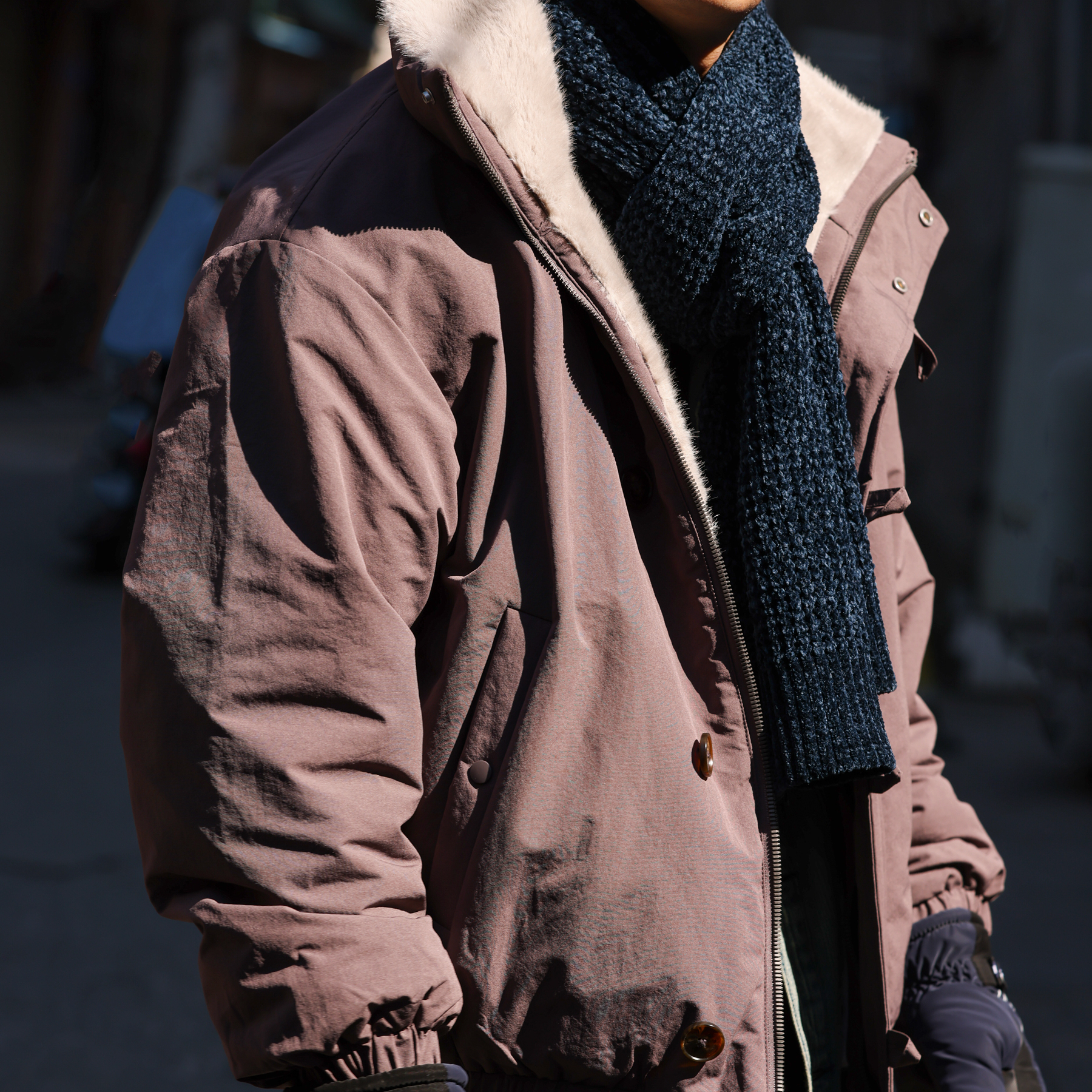 美式復古座山雕加厚棉服外套男高級毛領雙面穿保暖夾克