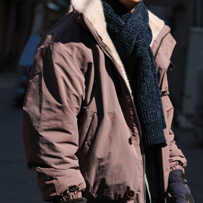 美式復古座山雕加厚棉服外套男高級毛領雙面穿保暖夾克