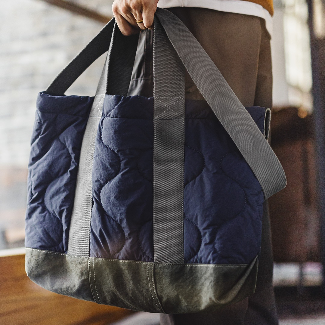 美式M65大容量內膽托特包電腦包通勤單肩包百搭手提包男