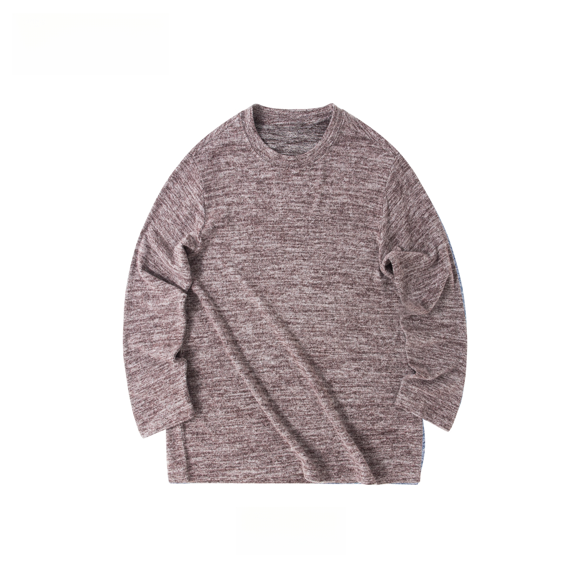 彈性軟糯垂感花紗長袖T恤男美式高級感250g休閒打底衫秋