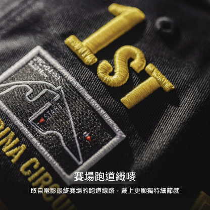 美式F1帽子冠軍刺繡平簷棒球帽黑色大頭圍鴨舌帽男款春