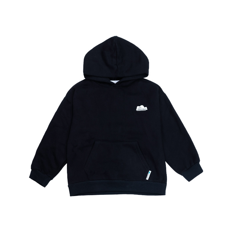 兒童衛衣2025冬季款男童露營風長袖上衣加絨加厚保暖男孩連帽衛衣