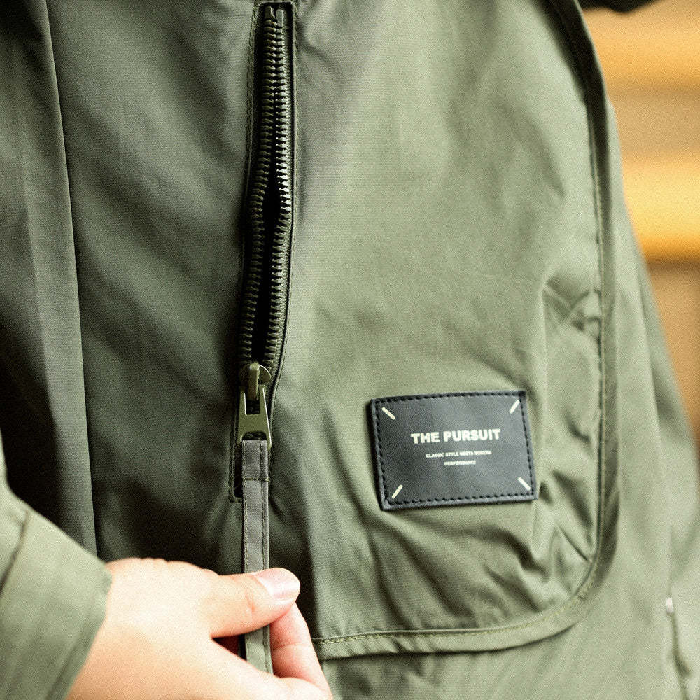 美式機能戶外防風立領工裝夾克男寬鬆休閒運動衝鋒衣外套