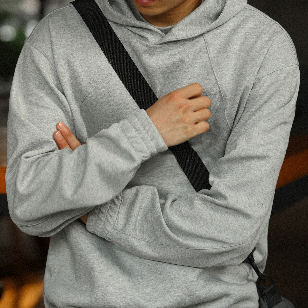 美式休閒廓型連帽衛衣男寬鬆405g重磅vintage運動帽衫秋