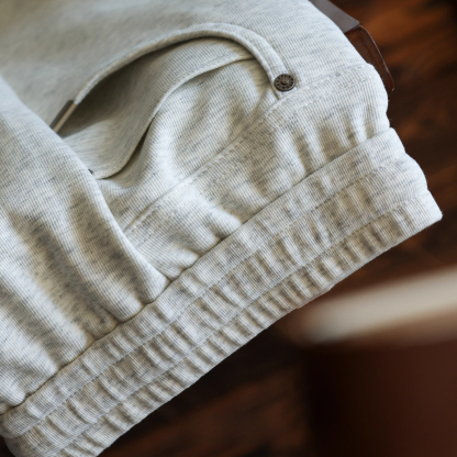 美式休閒簡約抽繩衛褲男抗皺重磅百搭垂感運動直筒褲子