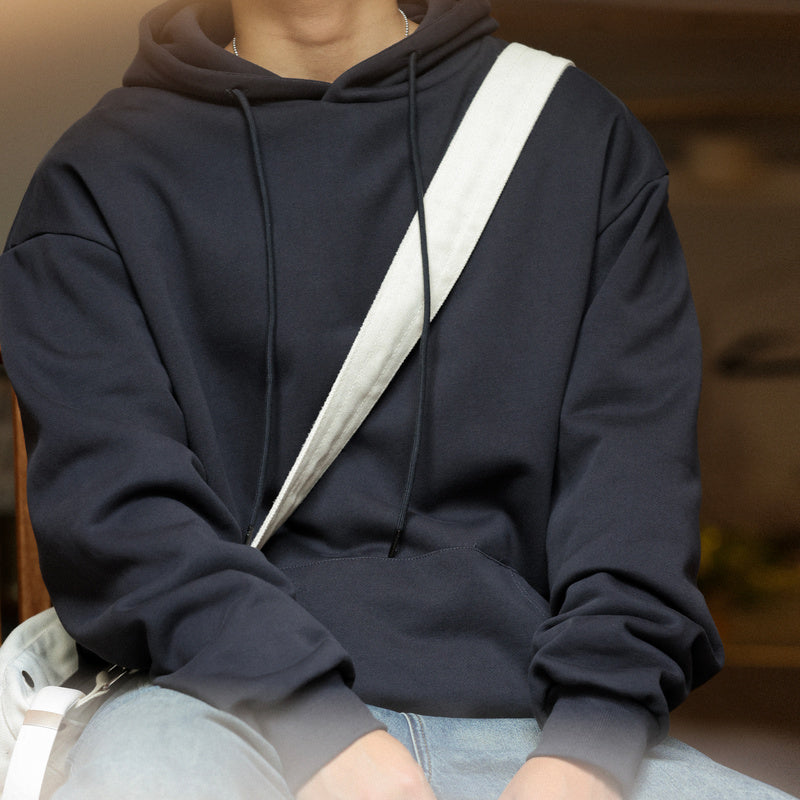 美式休閒480g重磅連帽衛衣男寬鬆純棉毛圈底cleanfit運動帽衫-Retro's Wear