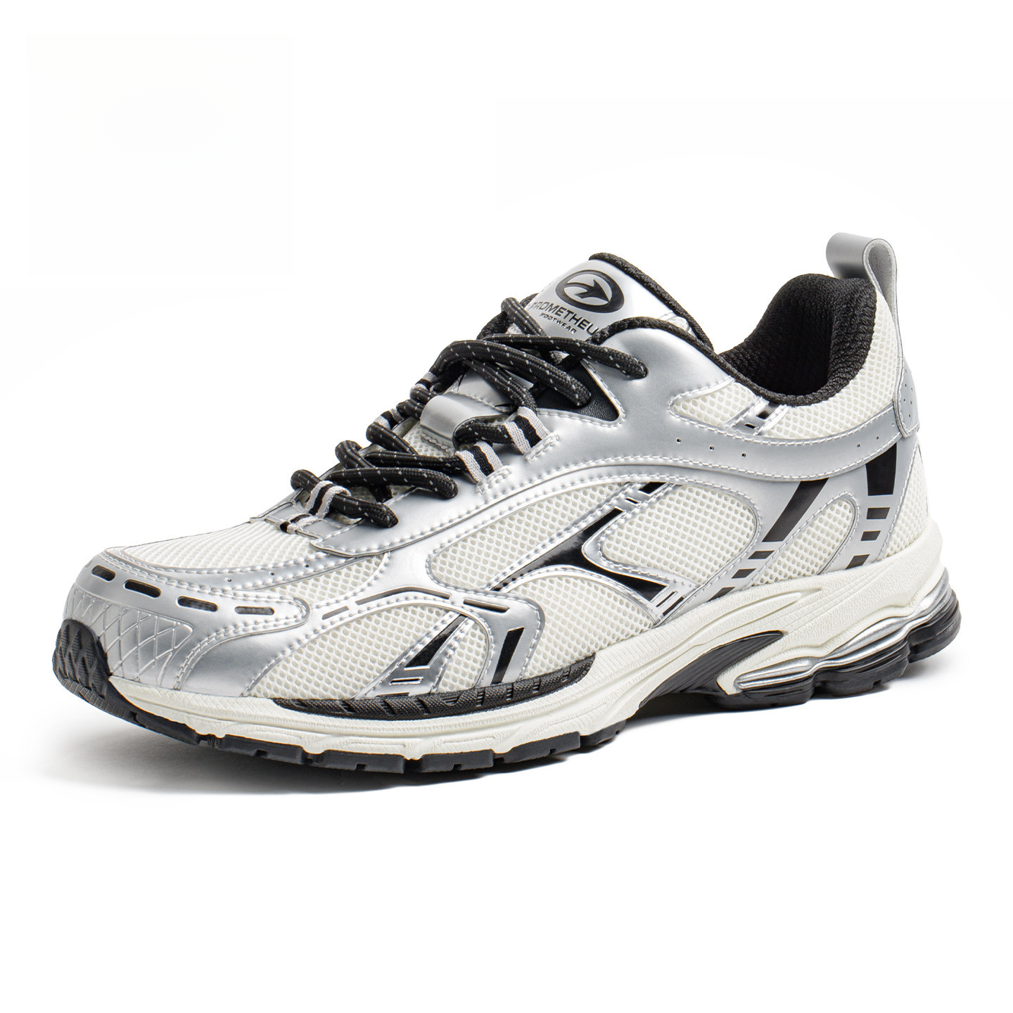 復古厚底銀黑色老爹鞋增高運動網帽透氣通勤新款休閒鞋子男款