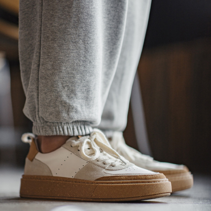 復古小眾板鞋夏新款低幫休閒透氣滑板鞋厚底增高百搭小白鞋男-Retro's Wear