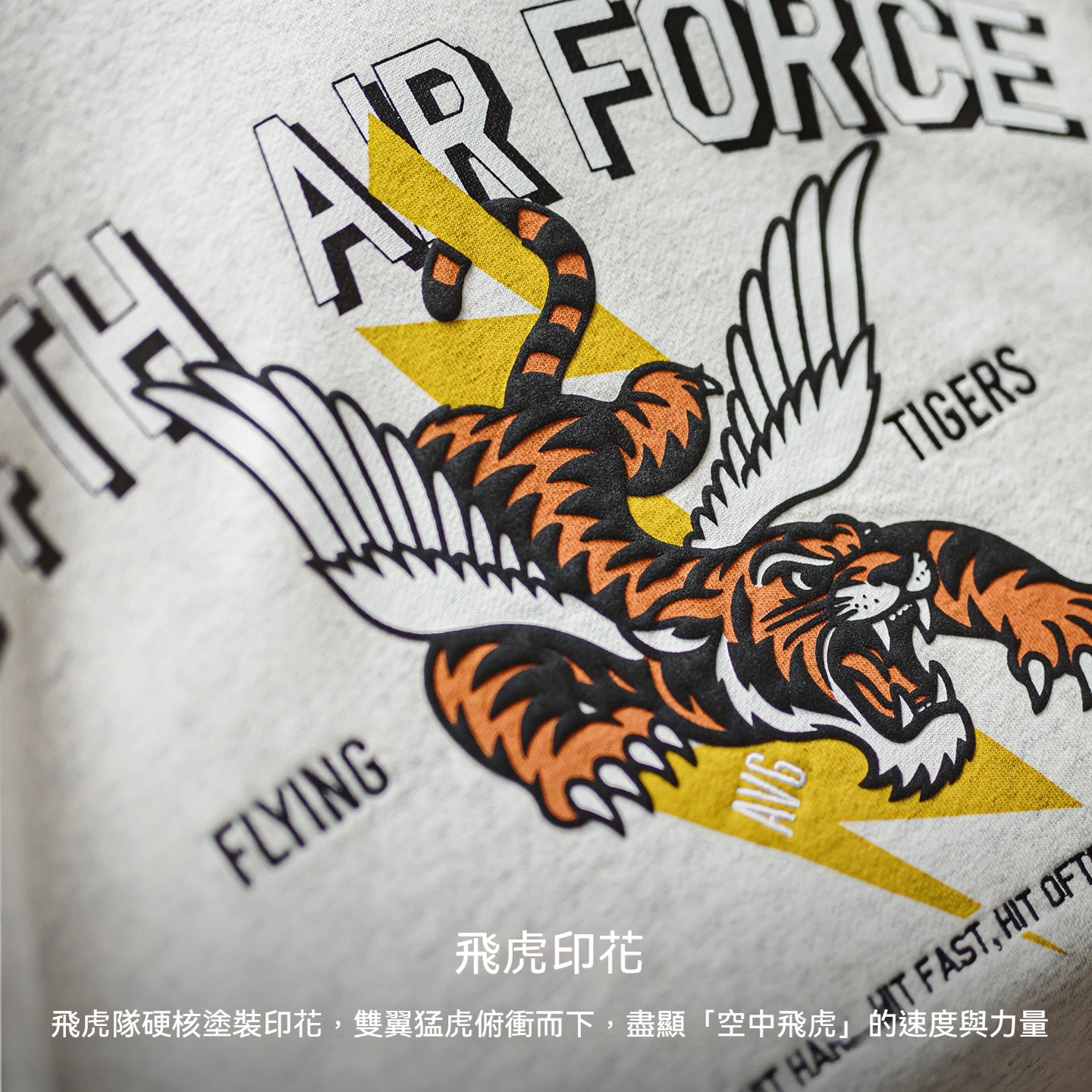 美式印花灰色圓領衛衣橫須賀寬松落肩套頭長袖T恤男款春
