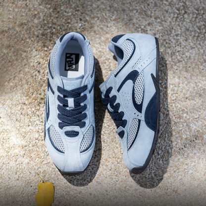 MRA霧霾藍賽車鞋薄底情侶德訓鞋夏季透氣運動休閒潮鞋子男女同款