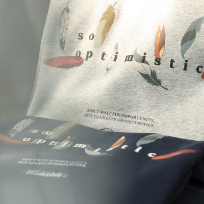 日系復古印花圓領衛衣男寬鬆420G重磅秋冬套頭疊穿上衣