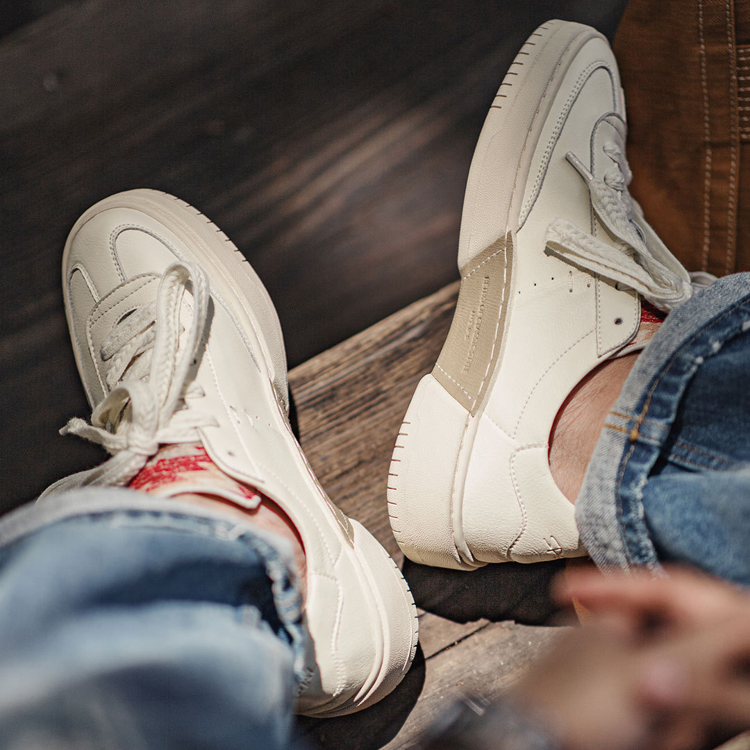 2025新款納瓦霍刺繡板鞋男夏季小眾設計感厚底德訓休閒小白鞋