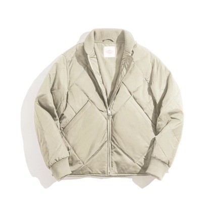 馬登工裝美式立領軍綠加厚棉衣秋冬季新款加絨外套夾棉襖男潮