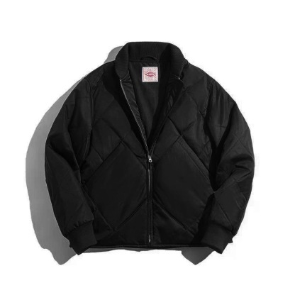 馬登工裝美式立領軍綠加厚棉衣秋冬季新款加絨外套夾棉襖男潮