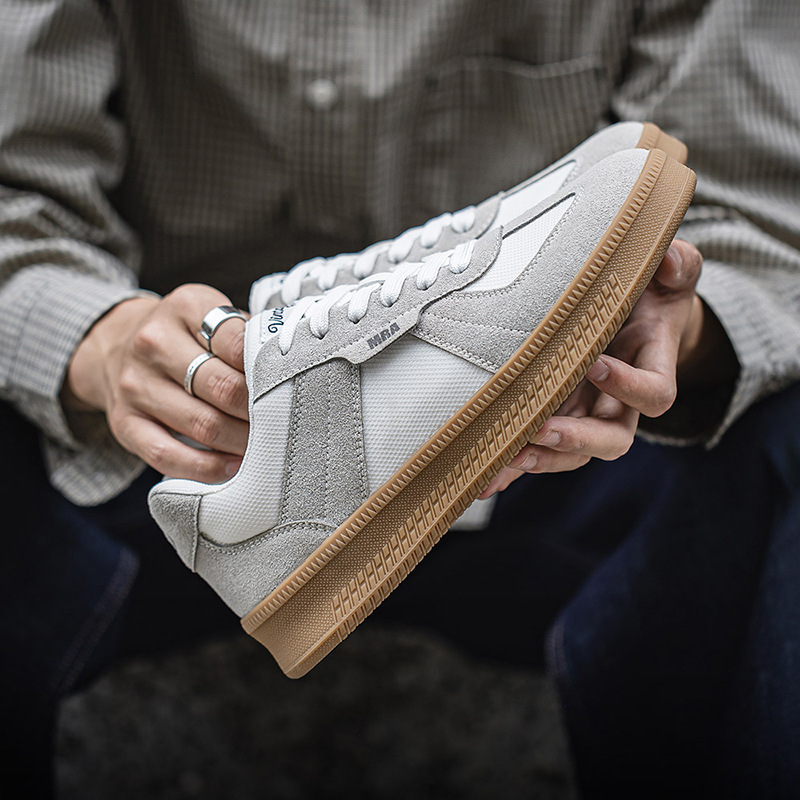 MRA改良德訓鞋男鞋夏季透氣網面鞋厚底運動休閒板鞋百搭復古潮鞋