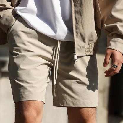 美式休閒180g輕量感短褲男cleanfit抗皺易打理五分褲